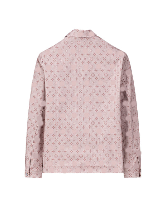 LVS Monogram Pink Jacquard Jacket Luxury Fashion 56050