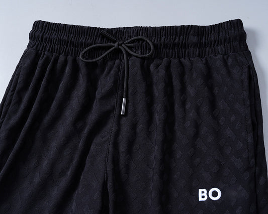 BO jacquard Bermuda shorts Unisex Black 29075