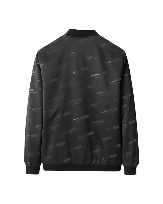 Burb Monogram Bomber Black Jacket 66135