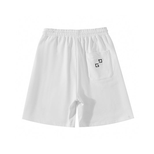 GIVE Pa jacquard Bermuda shorts Unisex White W302