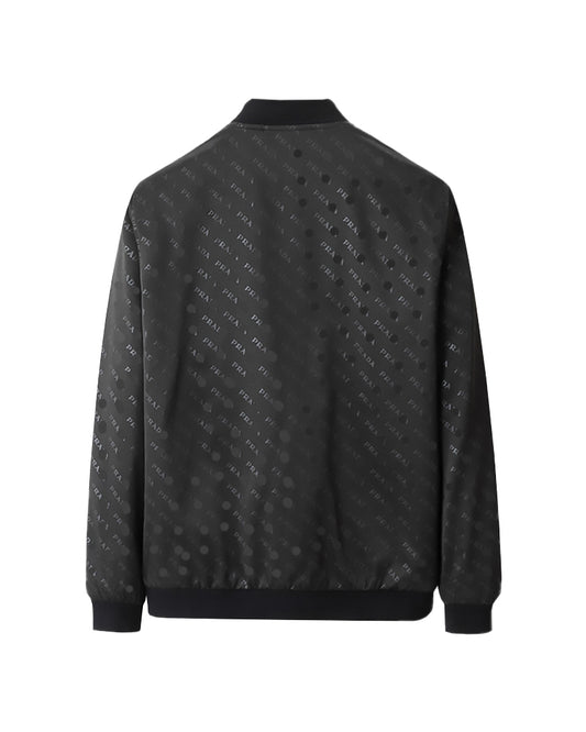 PR Classic Brand Logo Print Black Jacket 66136