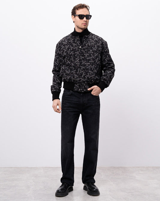BALM Logo Print Bomber Jacket 56019