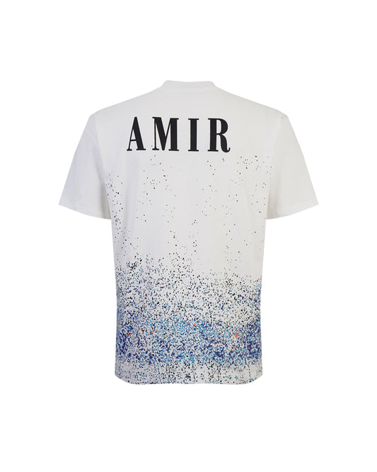 AMIR Signature Script Logo White Tee 971