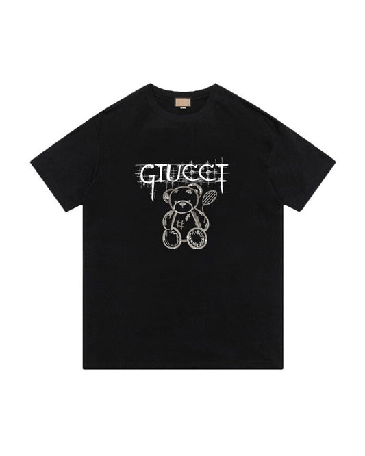 GUC Sketch Teddy Bear Logo White Tee G03