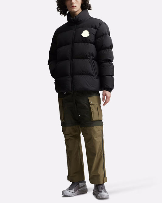 MONC Catila Short Stand Collar Men's Down Jacket Unisex Black 502