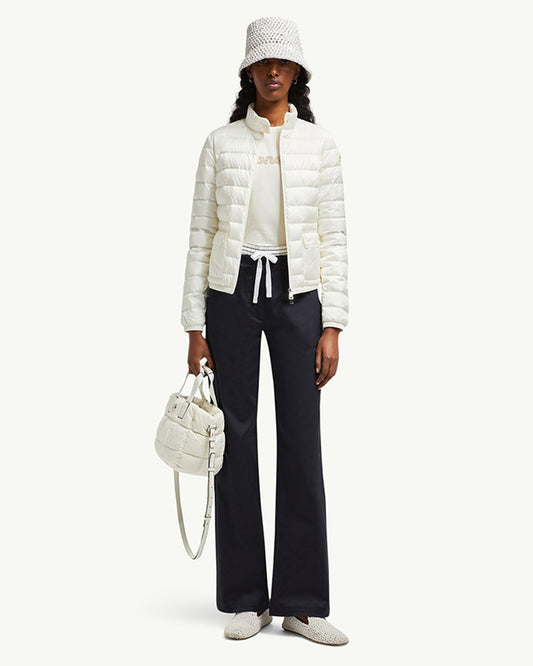 MONC Lans Women's Short Down Jacket White 604