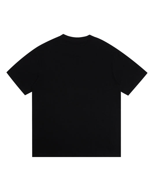 GUC Neon Frame Interlocking G Black Tee B69