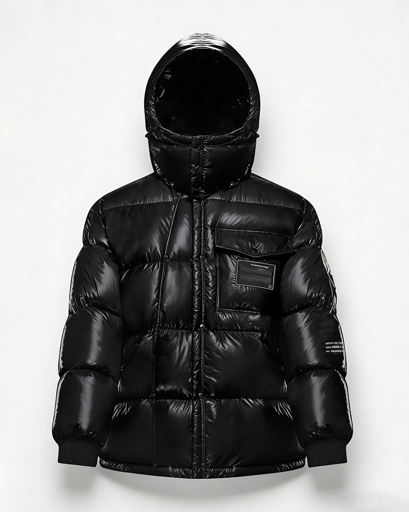 MONC Hiroshi Fujiwara Snow Mountain Joint Men's Mint Green Hat Removable Down Jacket 1-8120