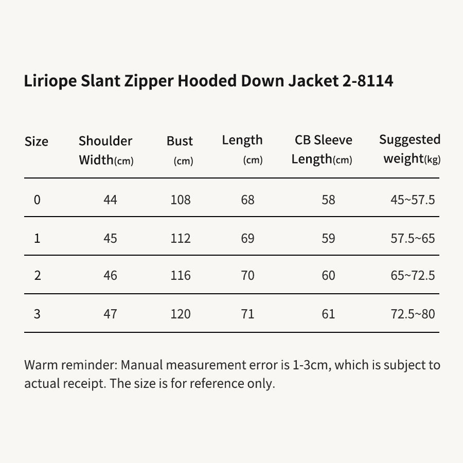 MONC Liriope White Slant Zipper Hooded Women's Down Jacket 2-8114