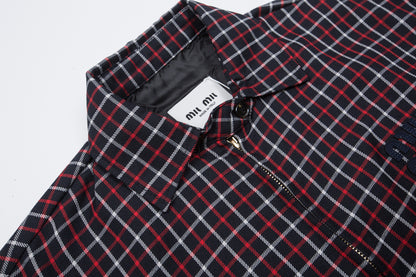 MIV MIV Checked Harrington Jacket 5819