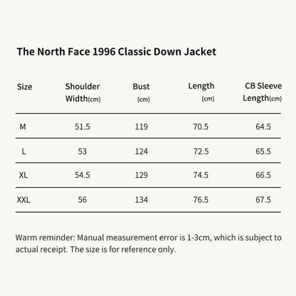 Norths 1996 Classic Down Jacket Unisex AM001