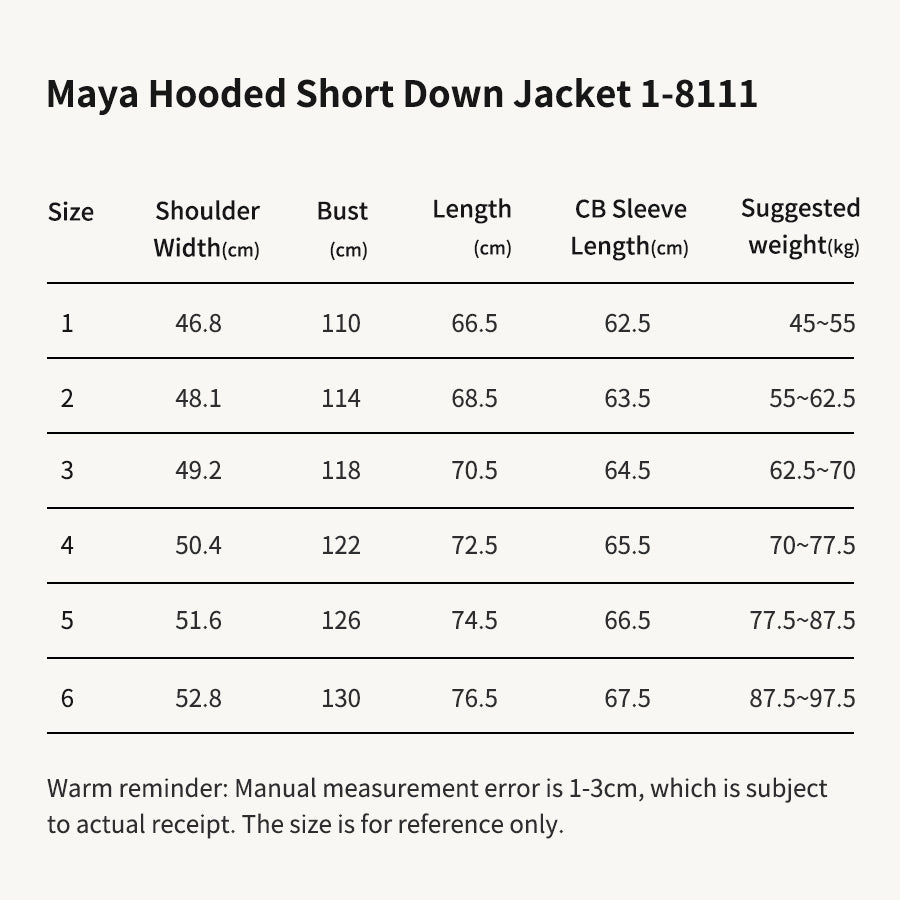 MONC Maya Hooded Men's Short Down Jacket 1-8111