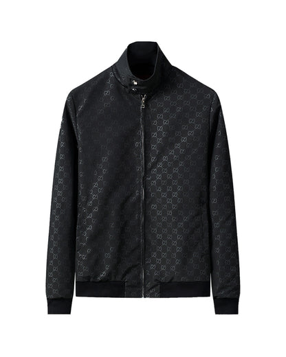 GUC GG Monogram Stand-Collar Bomber Jacket 56024