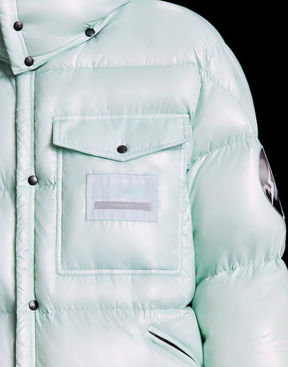 MONC Hiroshi Fujiwara Snow Mountain Joint Black Women's Hat Removable Down Jacket 1-8120