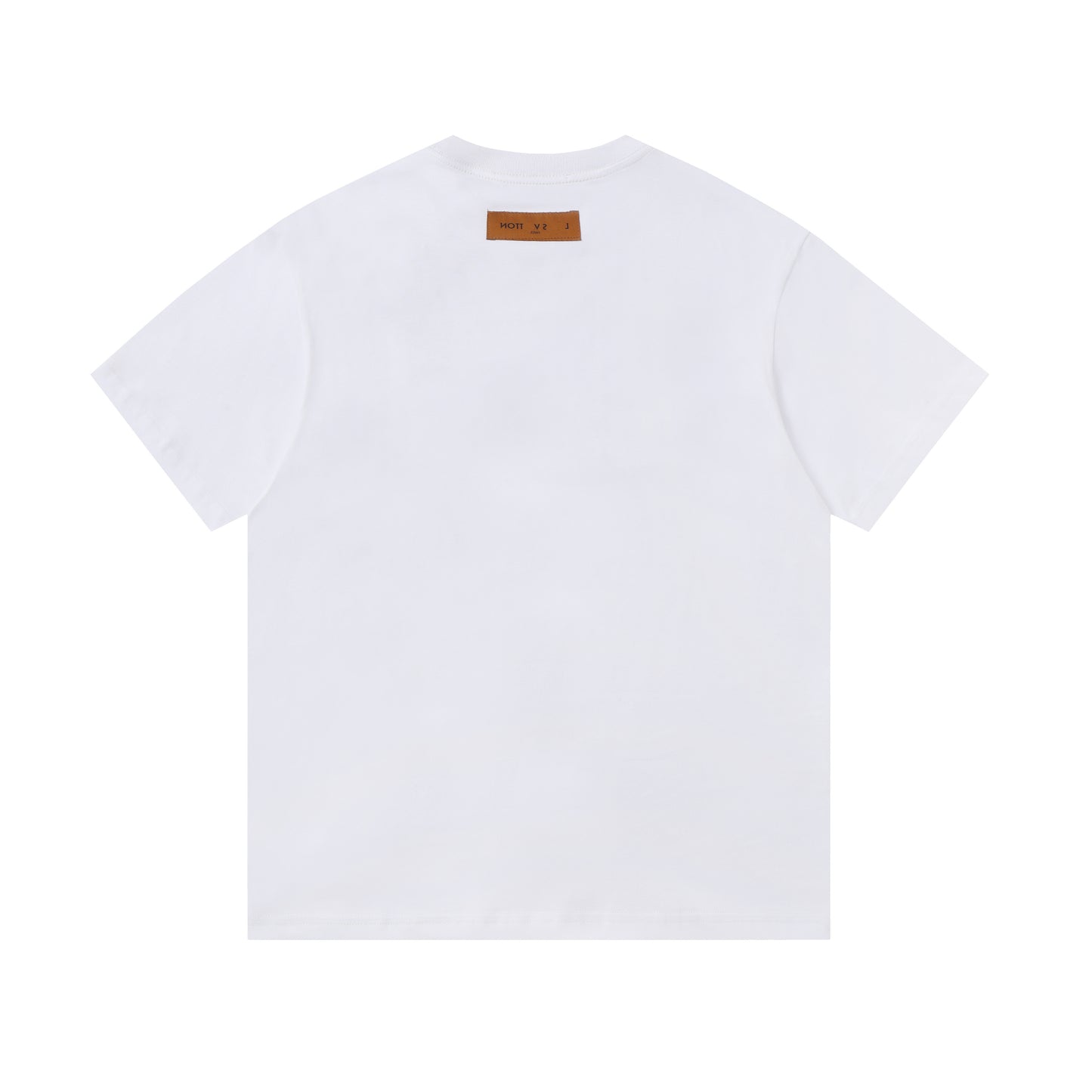 LVS Graffiti-Style Monogram Graphic White Tee 2666