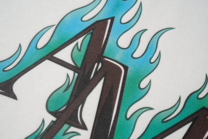 AMIR Flame Logo White Tee 955