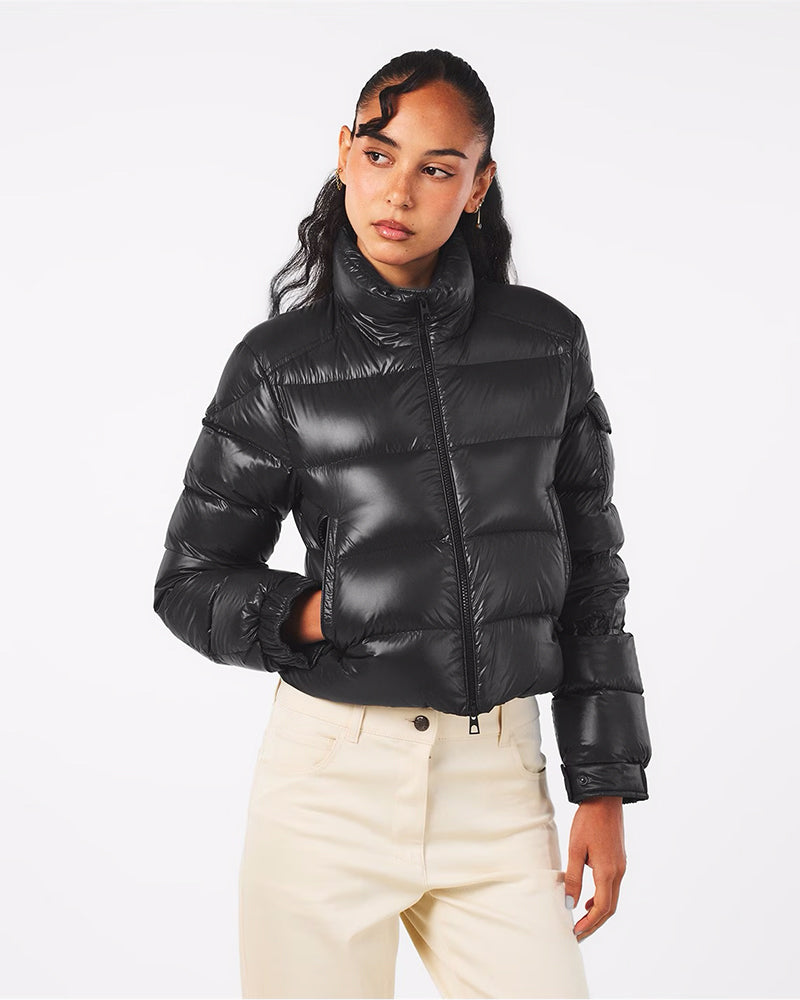 MONC Petra Women's Short Down Jacket Black 603