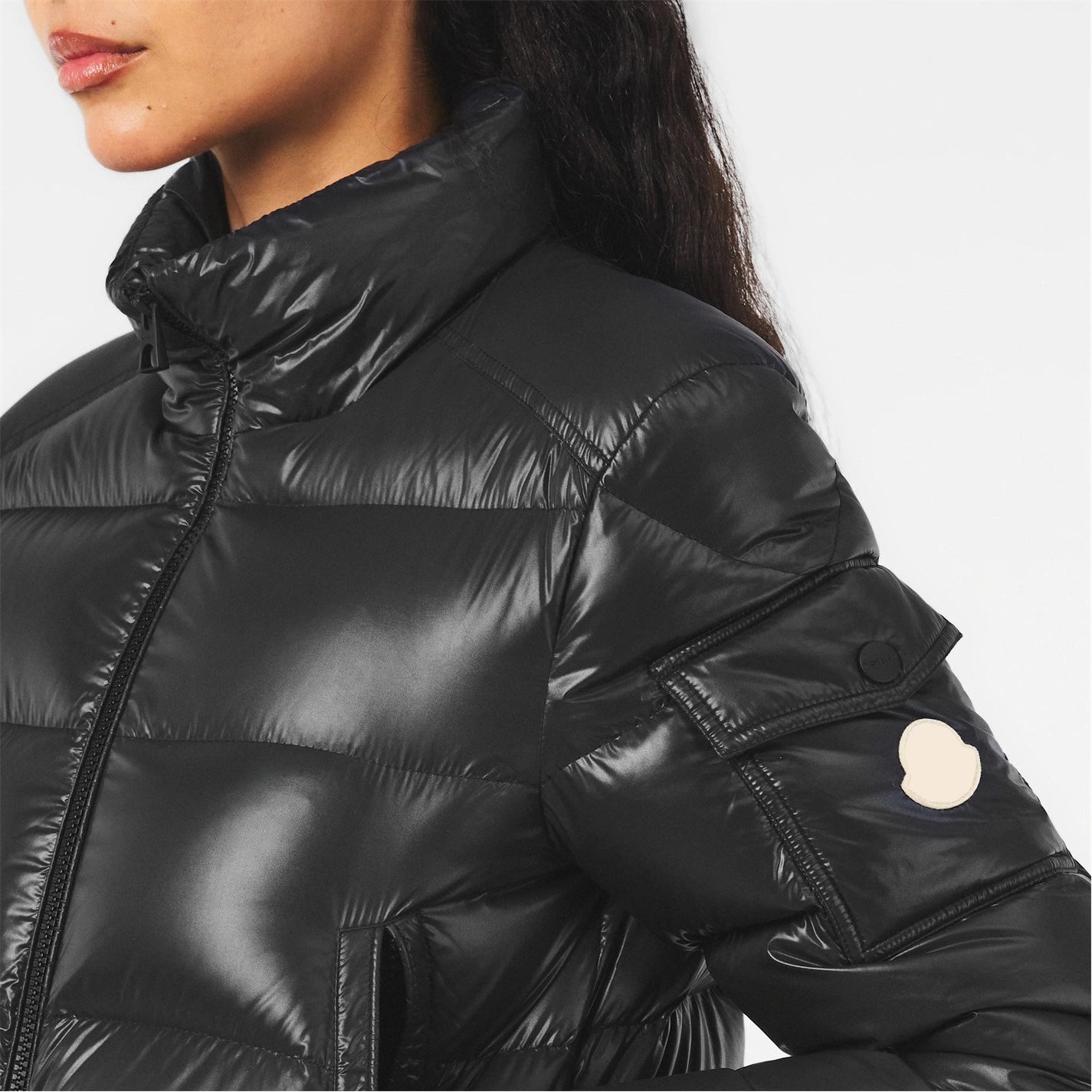 MONC Petra Women's Short Down Jacket Black 603