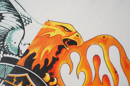 AMIR Split Eagle Flame Black Tee 953