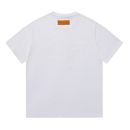 LVS x Yayoi Kusama Collaboration Slide Print Black Tee BS006