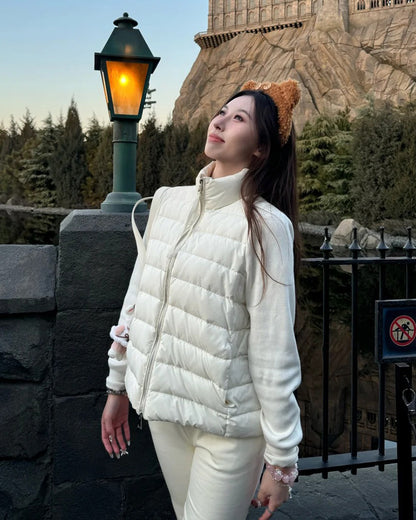 MONC Cardigan Women's Zip Knitted Down Jacket 7-7003
