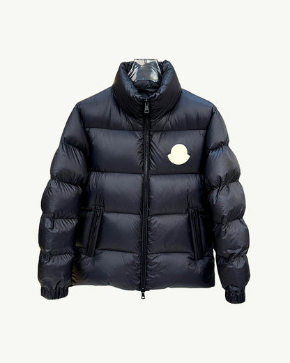 MONC Catila Short Stand Collar Men's Down Jacket Unisex Blue 502