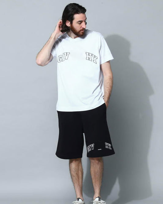 GIVE Pa jacquard Bermuda shorts Unisex Black W302