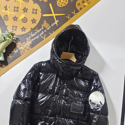 MONC Hiroshi Fujiwara Snow Mountain Joint Black Women's Hat Removable Down Jacket 1-8120