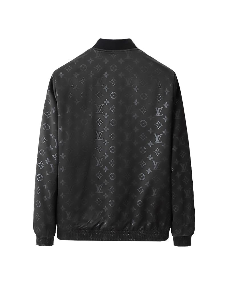 LVS Monogram Bomber Black Jacket 66130