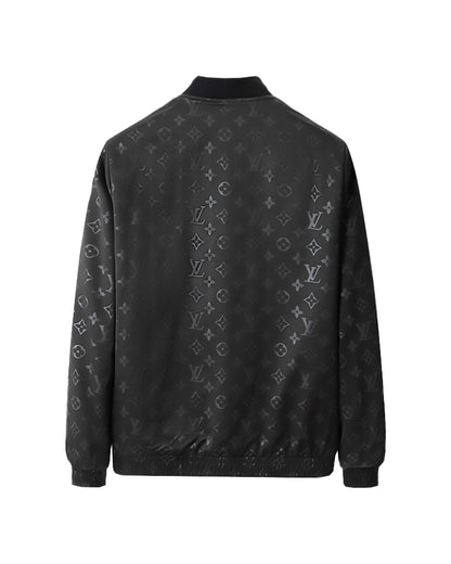 LVS Monogram Bomber Black Jacket 66130