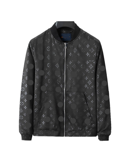 LVS Monogram Bomber Black Jacket 66130