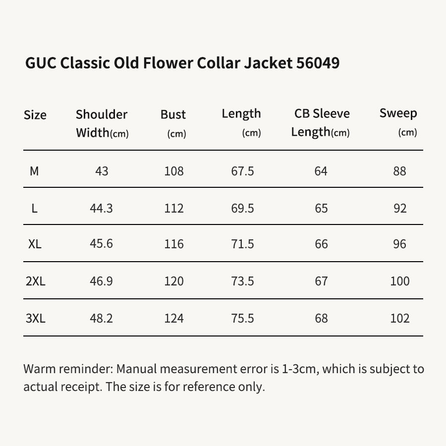 GUC Classic Old Flower Collar Jacket 56049