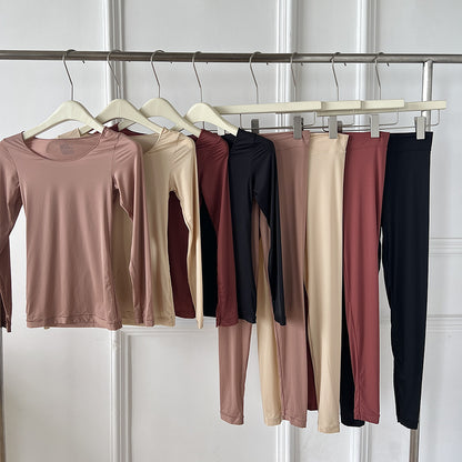 SK1131 Warm Base Clothing Elastic Traceless Invisible Warm Clothing Set