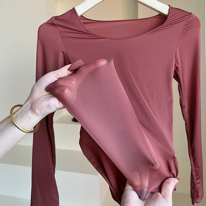 SK1131 Warm Base Clothing Elastic Traceless Invisible Warm Clothing Set