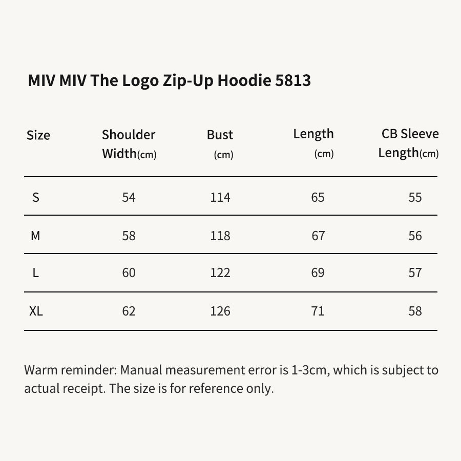 MIV MIV The Logo Zip-Up Hoodie 5813
