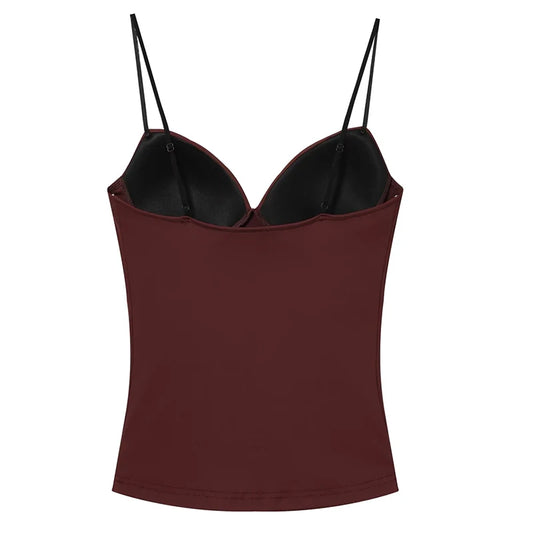 HX563 Sleeveless Crop Tops for Woman Corset Camisole