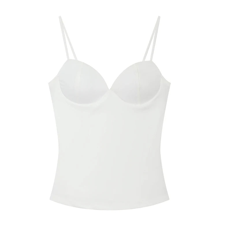 HX563 Sleeveless Crop Tops for Woman Corset Camisole