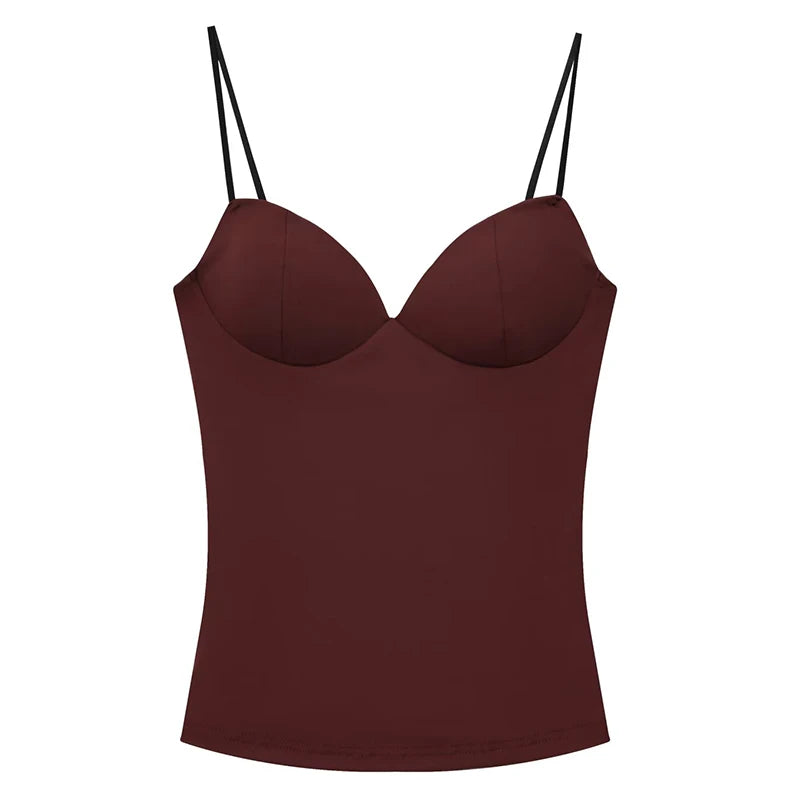 HX563 Sleeveless Crop Tops for Woman Corset Camisole