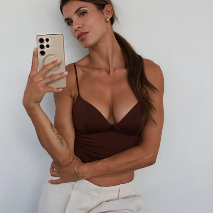 HX563 Sleeveless Crop Tops for Woman Corset Camisole