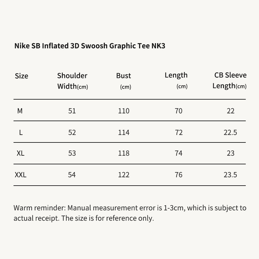 NIK SB Inflated 3D Swoosh Graphic Black Tee NK3