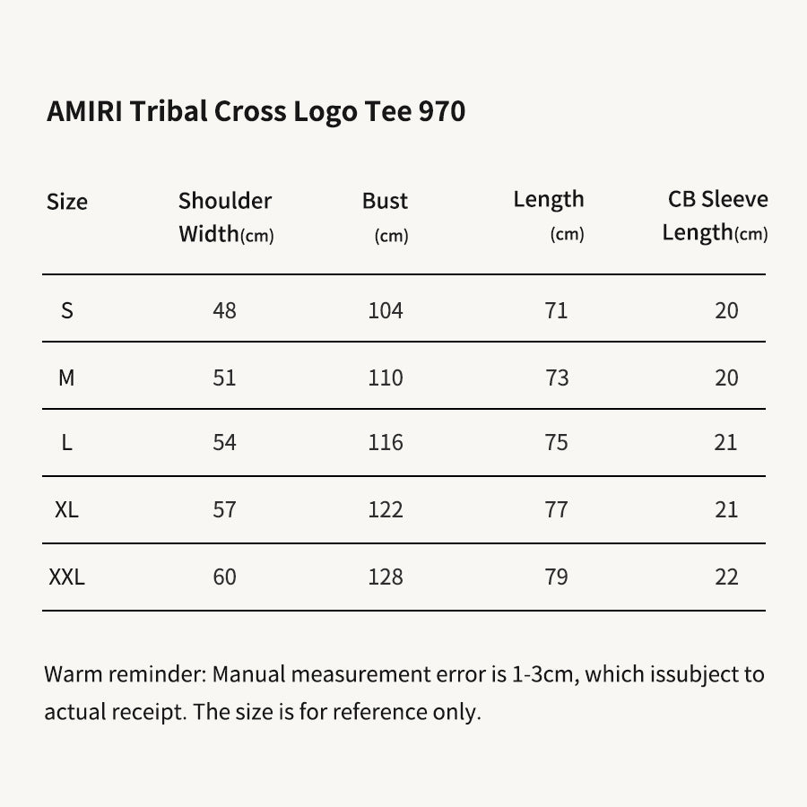 AMIR Tribal Cross Logo White Tee 970