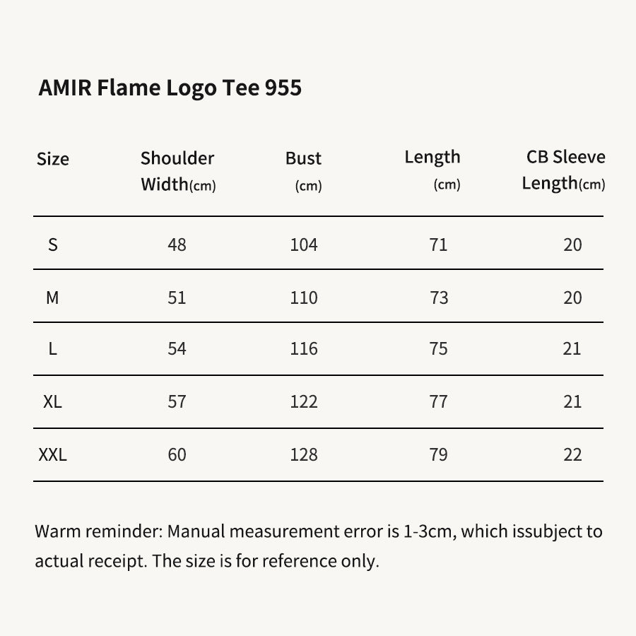 AMIR Flame Logo White Tee 955