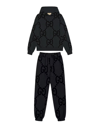 GUC Jumbo GG Monogram Women's Hoodie Tracksuit Set 738