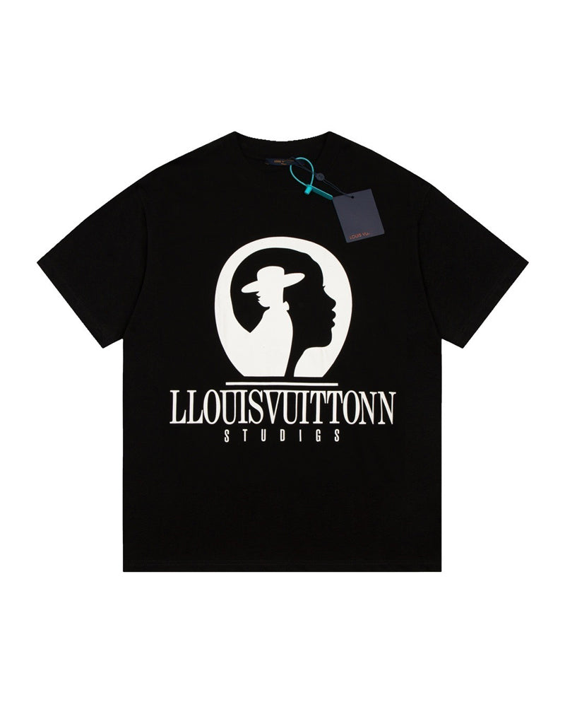 LVS Studios Silhouette Graphic White Tee HB096