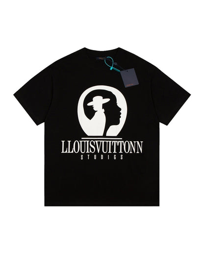 LVS Studios Silhouette Graphic White Tee HB096