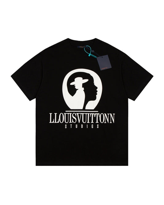 LVS Studios Silhouette Graphic White Tee HB096
