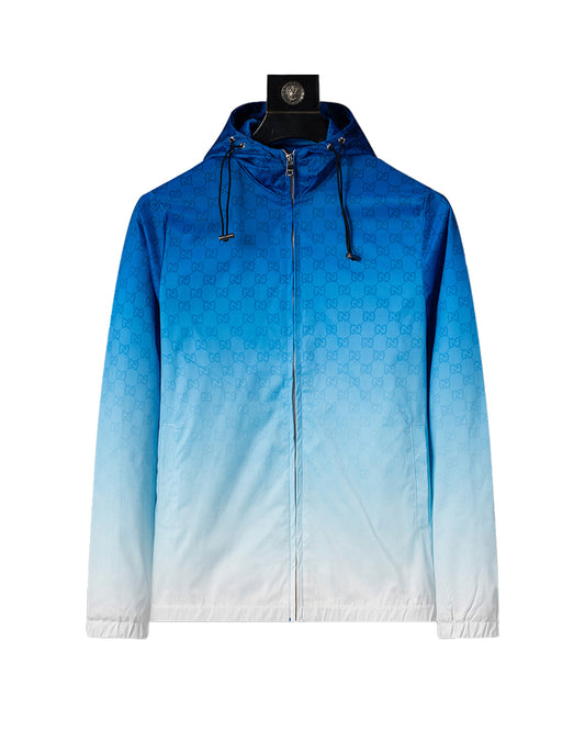 GUC Men's GG Monogram Gradient Hooded Jacket 56021