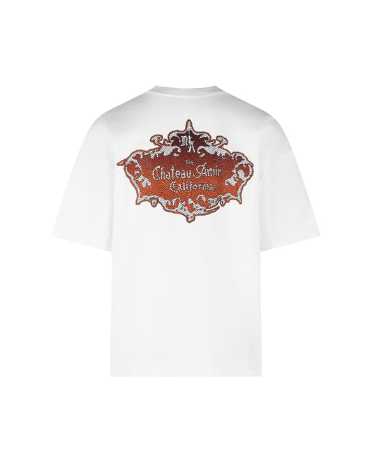 AMIR Chateau Mosaic Logo White Tee 769