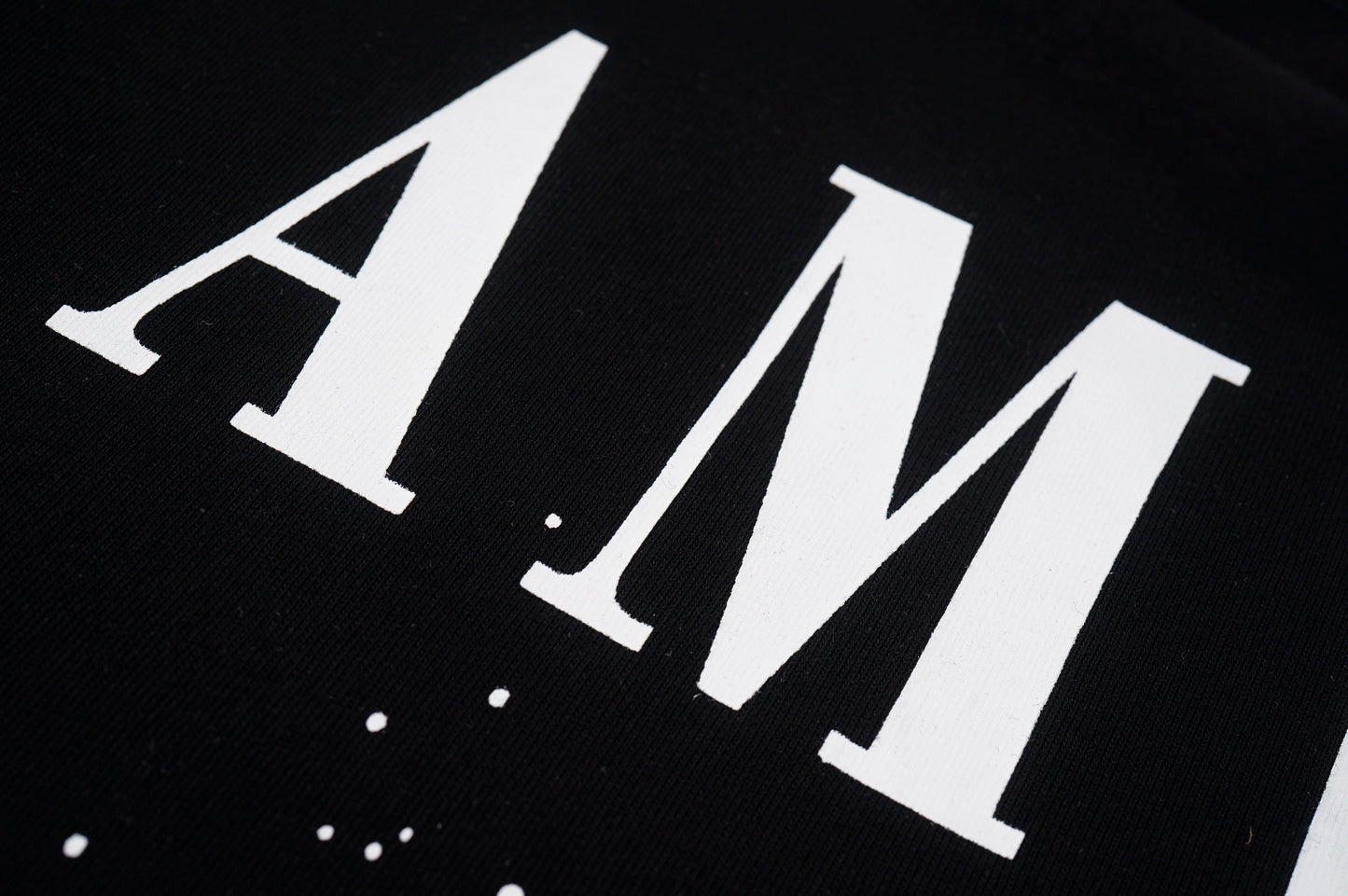 AMIR Signature Script Logo White Tee 971