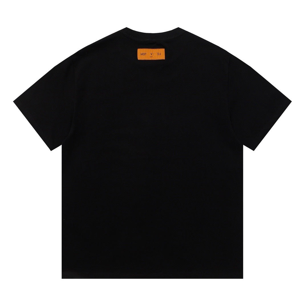 LVS x Yayoi Kusama Collaboration Slide Print White Tee BS006